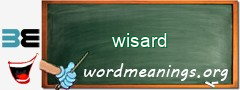 WordMeaning blackboard for wisard